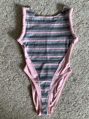 Vintage TICKETS 80s Aerobics Dance LEOTARD No Size Tag Retro JAZZERCISE